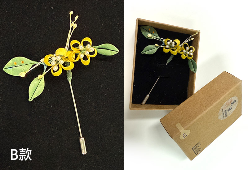 客家纏花雙花飾 客家纏花雙花飾