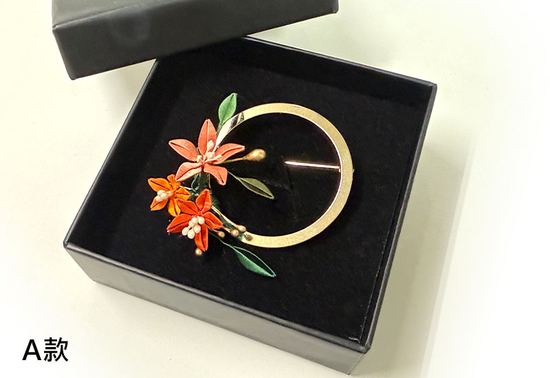 花好月圓滿福胸針/領巾釦雙用