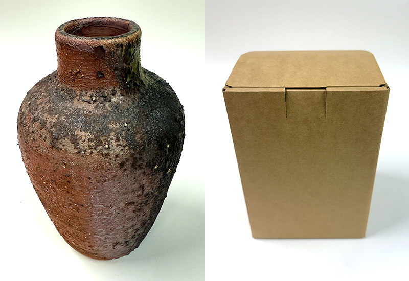 嶺上藏岩 柴燒梅瓶