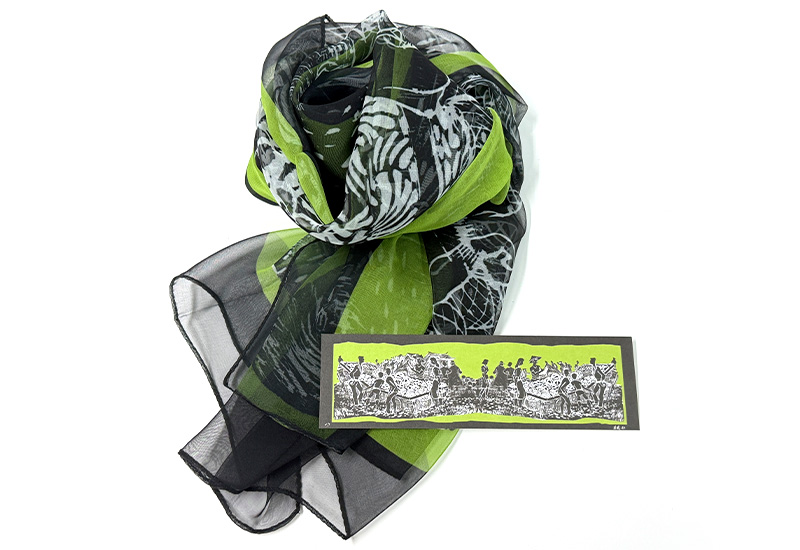 青果市場絲巾(綠)