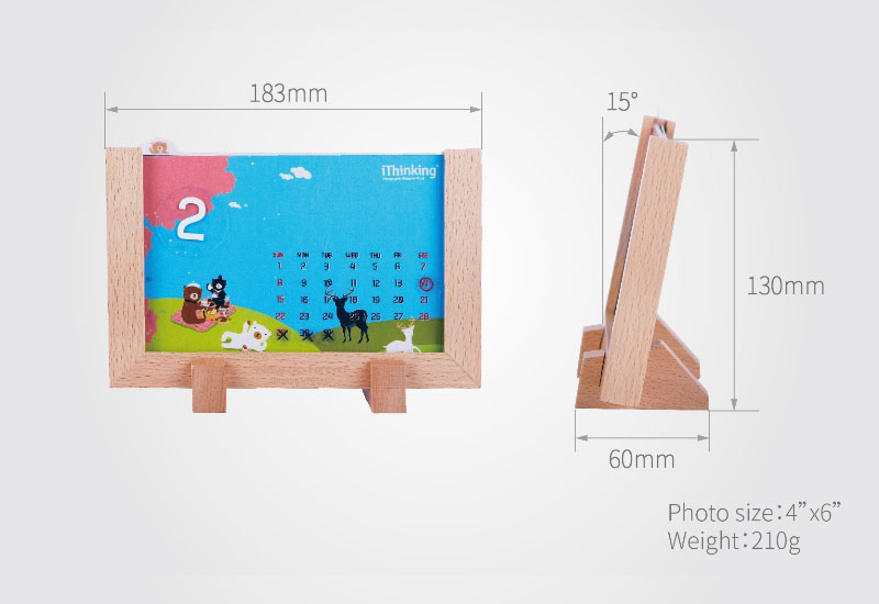 iThinking Now & Forever萬年桌曆(2色+直橫可選) 萬年曆 桌上月曆 相框 相片照月曆