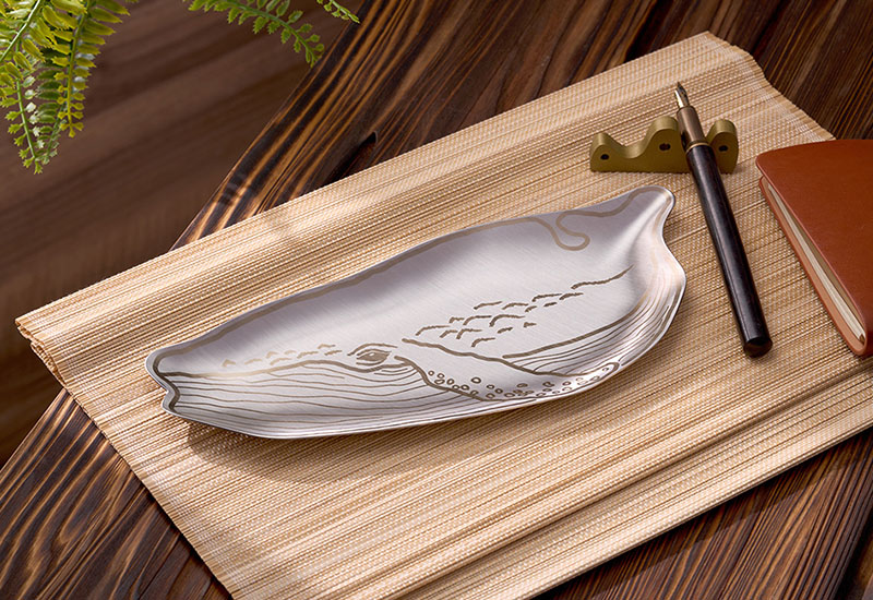 OPUS 不鏽鋼台灣造型淺盤/飾品盤-鯨魚