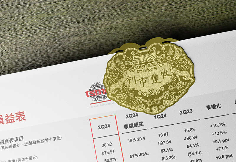 金鎖片書籤-利市豐收